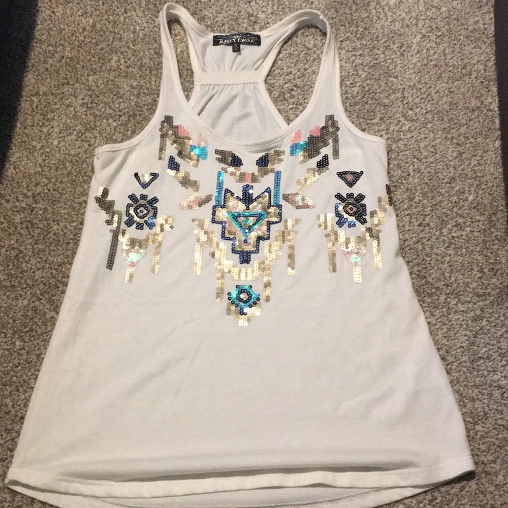 Sequin tank top